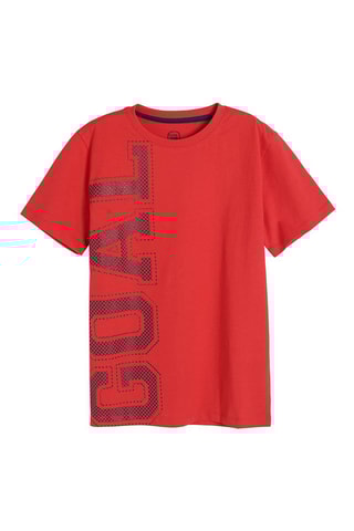 Pyjama 4 pièces Rouge et gris clair chiné