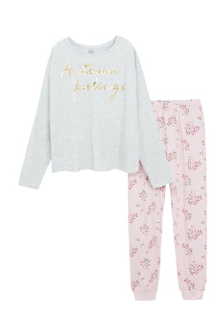 T-shirt et jogging - Gris clair