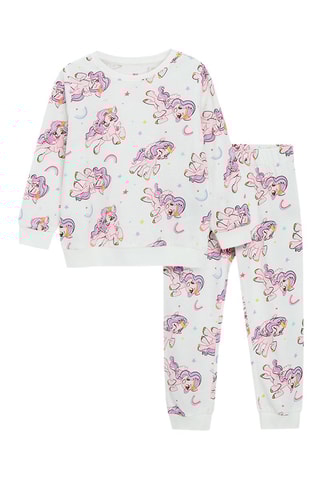 Sweat et jogging My Little Pony : Les amis, c'est magique - Blanc et rose
