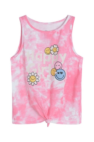 T-shirt tie and dye Fuchsia et blanc