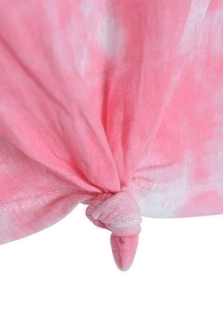 T-shirt tie and dye Fuchsia et blanc