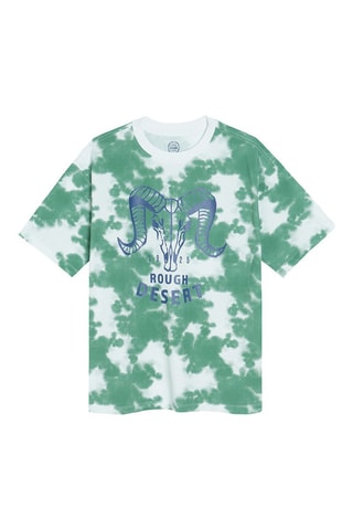T-shirt tie and dye Vert et blanc