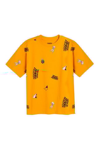 T-shirt Looney Tunes Moutarde
