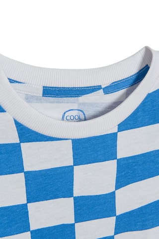 T-shirt Blanc et turquoise