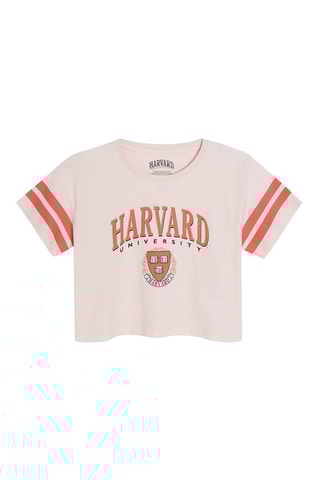 T-shirt Université Havard Rose