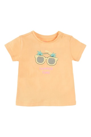 2 t-shirts Mauve et corail
