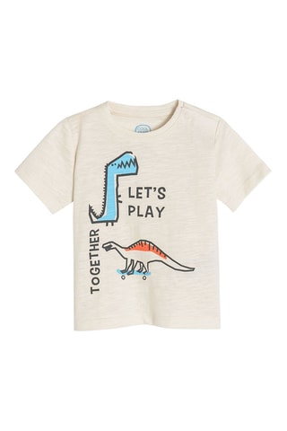 T-shirt Beige chiné