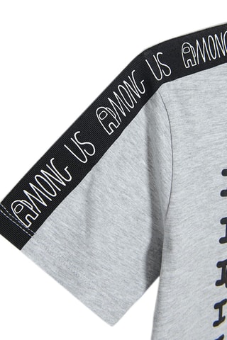 T-shirt Among Us Gris clair chiné