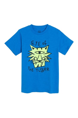 T-shirt Bleu cobalt chiné