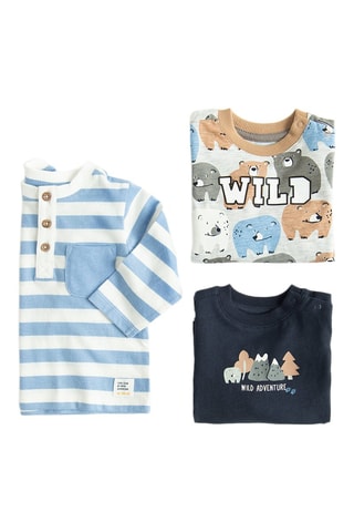 3 t-shirts - Multicolore