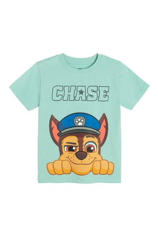 3 t-shirts Pat’ Patrouille Gris chiné, vert et blanc