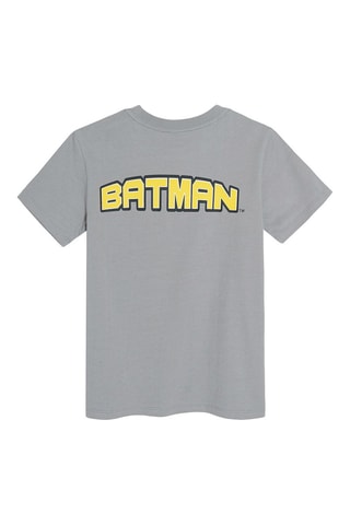 2 t-shirts Batman La Ligue des Justuciers DC Comics - Gris et blanc