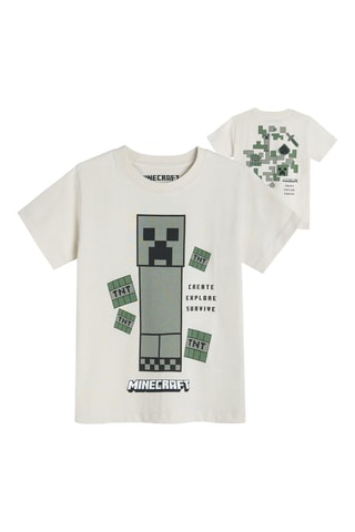 T-shirt MInecraft - Blanc