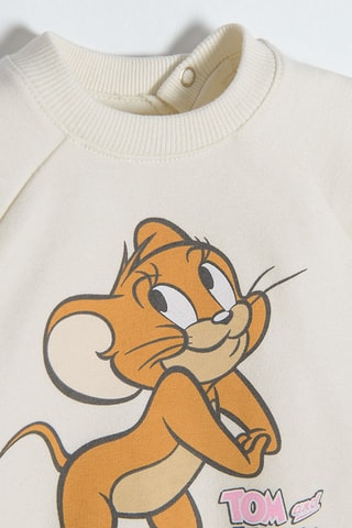 Sweat Tom et Jerry - Blanc