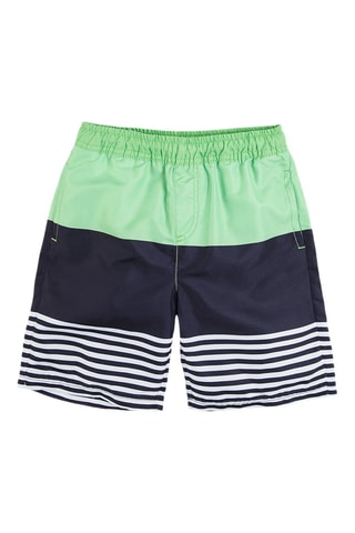 Short de bain Bleu nuit et vert
