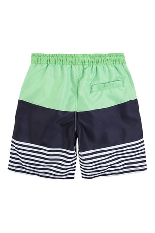 Short de bain Bleu nuit et vert
