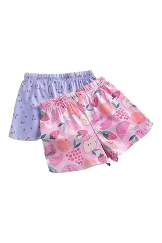 2 shorts Rose et ciel