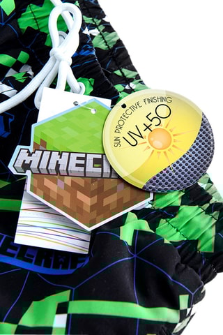 Short de bain Minecraft Noir