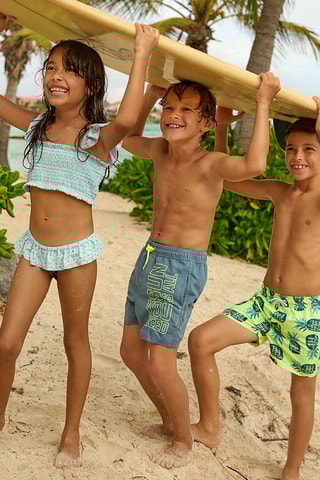Short de bain Jaune fluo