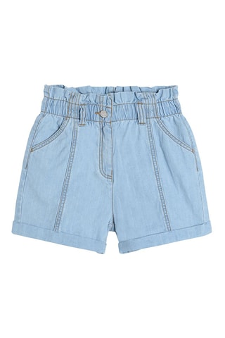 Short en jean Bleu