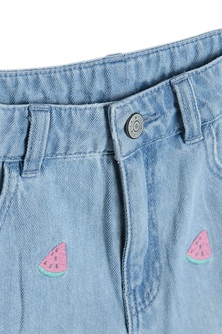 Short en jean Bleu