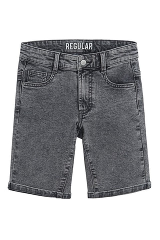 Short en jean Gris