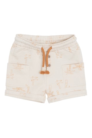 2 shorts Blanc et camel