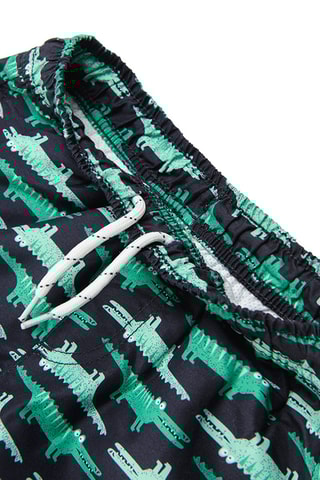 Short de bain Noir et vert d’eau