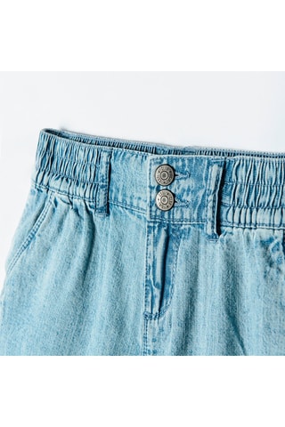 Bermuda en jean Bleu