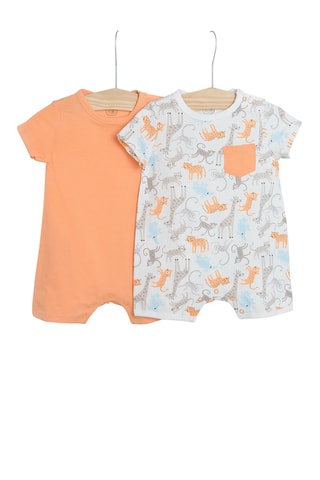 2 combinaisons Orange et blanc