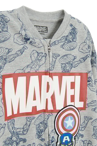 Combinaison Captain Marvel Avengers Marvel - Gris clair chiné