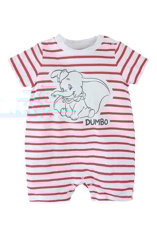2 combinaisons Dumbo Disney Blanc et gris clair chiné