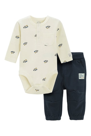 Body et jogging - Beige et noir