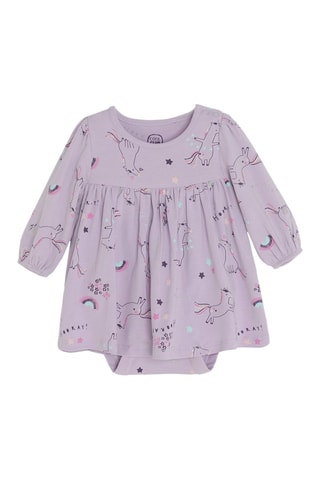 Body-robe et legging - Mauve et violet