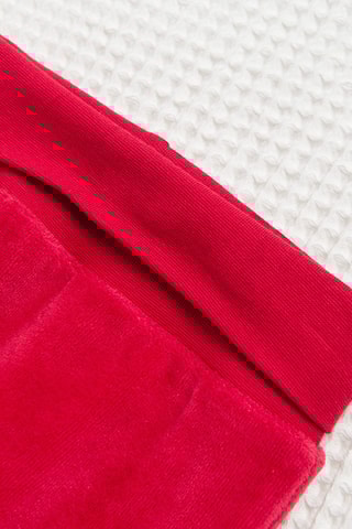Ensemble 3 pièces en velours Rouge
