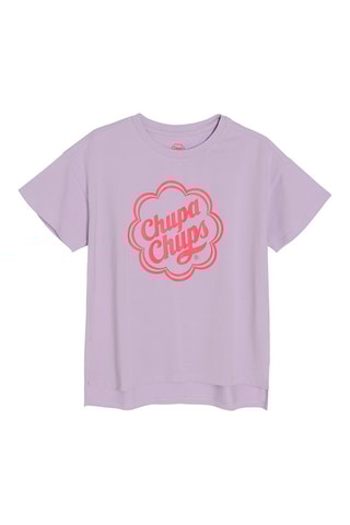 T-shirt et legging Mauve et noir
