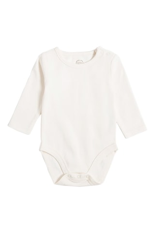 Body et salopette en coton bioligique - Beige