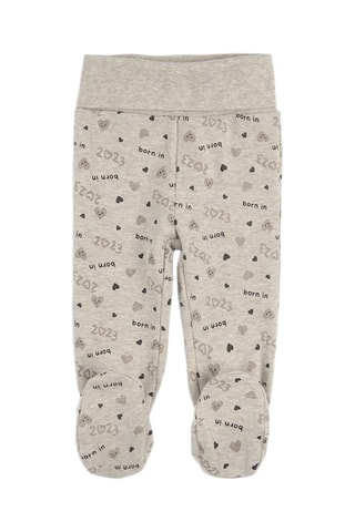 Body et pantalon – Blanc et gris clair