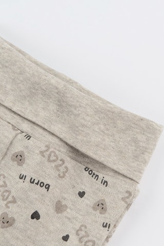 Body et pantalon – Blanc et gris clair