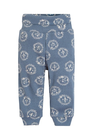 Sweat en velours et jogging en coton biologique - Moutarde et bleu cobalt