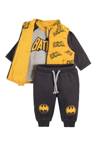 Ensemble 3 pièces Batman La Ligue des Justiciers DC Comics Gris chiné et anthracite