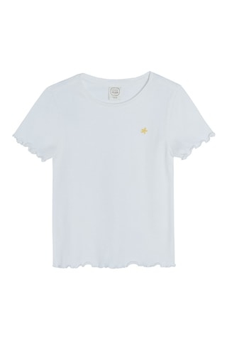 T-shirt et jupe Blanc et jaune