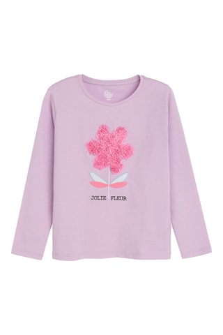 T-shirt et legging - Mauve et bleu marine