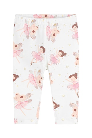 Body-robe et legging - Rose et blanc