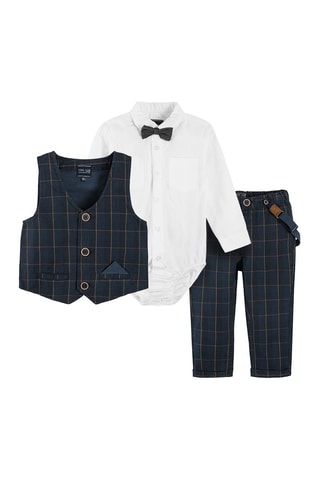 Ensemble 3 pièces Bleu marine et blanc