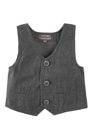 Ensemble 3 pièces Gris foncé chiné et blanc