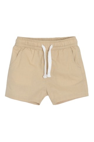 Chemise et short Camel et blanc