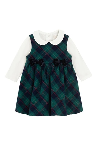 Robe et body - Blanc et vert