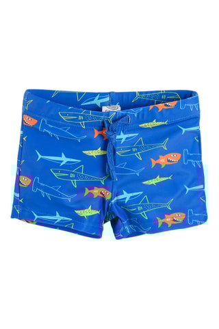 Boxer de bain Bleu marine et orange