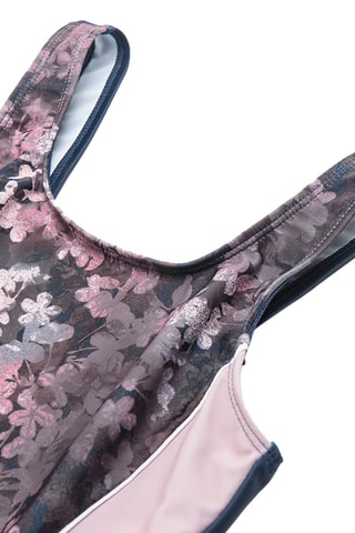 Maillot 1 pièce Rose et marron